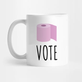 Vote toilet paper Mug